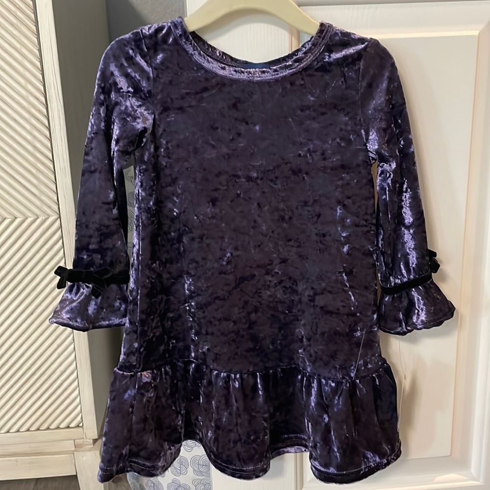 Purple Crush Velvet Dress 18-24M